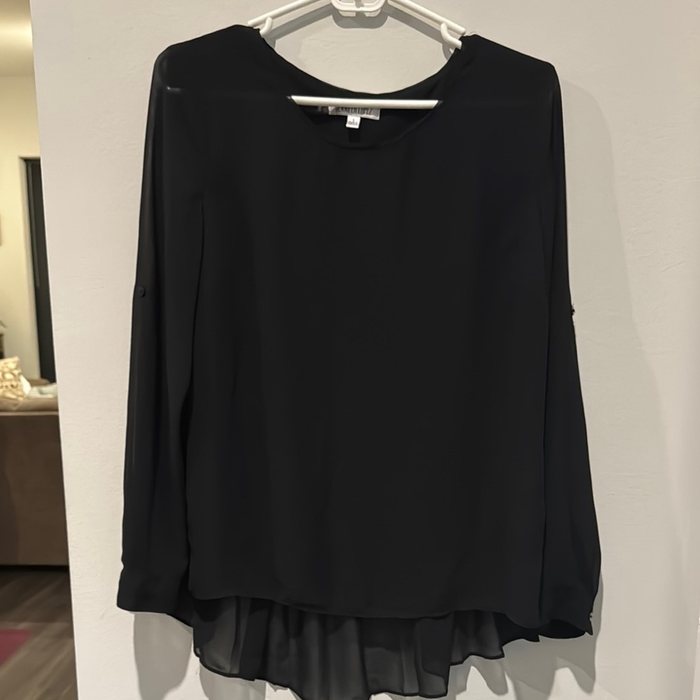 Black Chiffon Blouse